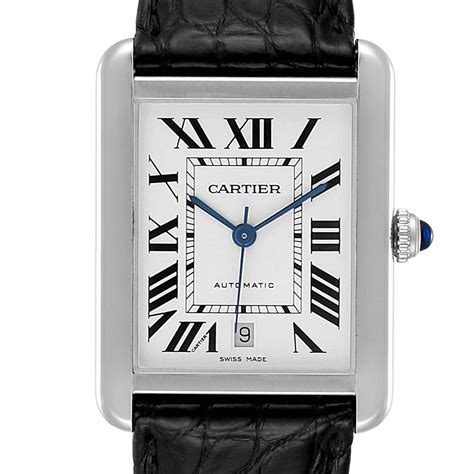 cartier watch stainless steel